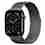 Apple Watch Series 11 GPS + Cellular 42mm Slate Titanium Case with Slate Milanese Loop