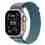 Apple Watch Ultra 3 GPS + Cellular 49mm Natural Titanium Case with Light Blue Alpine Loop - Small