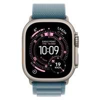 Apple Watch Ultra 3 GPS + Cellular 49mm Natural Titanium Case with Light Blue Alpine Loop - Small