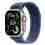 Apple Watch Ultra 3 GPS + Cellular 49mm Natural Titanium Case with Blue/Bright Blue Trail Loop - S/M