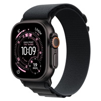 Apple Watch Ultra 3 GPS + Cellular 49mm Black Titanium Case with Black Alpine Loop - Large