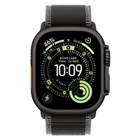 Apple Watch Ultra 3 GPS + Cellular 49mm Black Titanium Case with Black/Charcoal Trail Loop - S/M