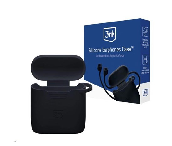3mk ochranný kryt Silicone AirPods Case Black pro Apple AirPods Pro 3