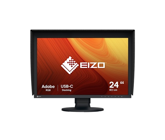 EIZO MT 24" CG2400S ColorEdge, IPS, 1920x1200, 400nit, 1800:1, 10ms, USB-C, DisplayPort, DVI-D, HDMI, autokalibrace