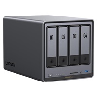 UGREEN NASync DXP4800 Plus (6C/Gold8505/4,4GHz/8GBRAM/4xSATA/2xM.2/1x2,5GbE/1x10GbE/2xUSB2.0/2xUSB3.2/1xUSB-C/HDMI/SD)