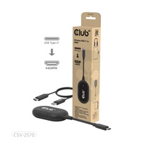Club3D Bezdrátový adaptér (vysílač) USB-C na HDMI, Full HD, dosah 25m