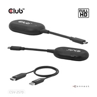Club3D Bezdrátový adaptér (vysílač) USB-C na HDMI, Full HD, dosah 25m