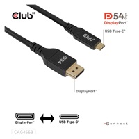 Club3D Kabel USB-C na DisplayPort 2.1 DP54 Bi-Directional, 8K120Hz, 4K480Hz, 2m