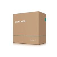 DEEPCOOL Case CC360 ARGB, mATX, Průhledná bočnice, 3x120mm Fan, černá