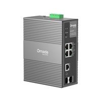TP-Link OMADA průmyslový switch IES206GPP (4xGbE,1xGbE/SFPcombo,1xSFP,3xPoE+,1xPoE++,120W,DIN,IP40,fanless)