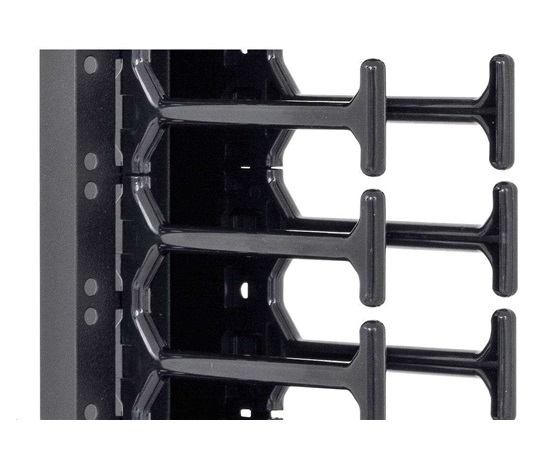 TRITON vertikální vyvazovací panel 47U, dvouřadý, pro rozvaděče šířky 800mm z řady RMA, RZA, RDA, RTA, RYA, černý