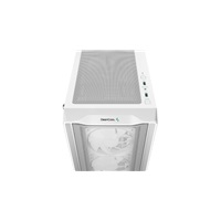 DEEPCOOL Case CC560 MESH V2 WH, ATX, ARGB, Průhledná bočnice, 4x120mm ventilátor, bílá