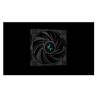 DEEPCOOL CPU Chladič AK400 ZERO DARK PLUS, 2x120mm, LGA1851, AM5, černá