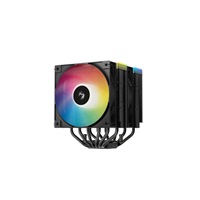 DEEPCOOL CPU Chladič AG620 BK ARGB V2, 2x120mm, LGA1851, AM5, černá