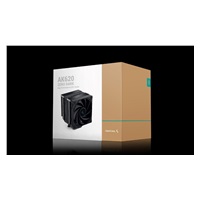 DEEPCOOL CPU Chladič AK620 ZERO DARK, 2x120mm, LGA1851, AM5, černá