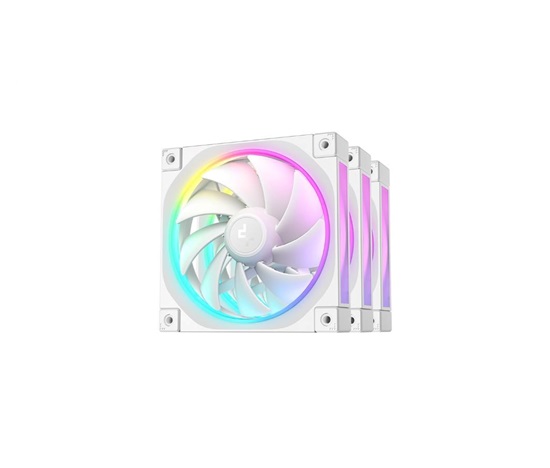 DEEPCOOL Ventilátor FL12 WH 3v1, 3x120mm, ARGB, bílá