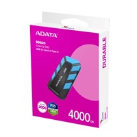 ADATA External SSD 4TB SD820, USB 3.2 Gen 2x2, Černo-modrá