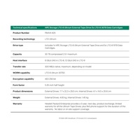 HPE Storage LTO-8 Ultrium External Tape Drive 5x LTO-8 30TB Data Cartridges