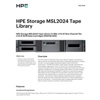 HPE Storage MSL2024 Tape Library 1x MSL LTO-9 Fibre Channel 15x LTO-9 45TB Data Cartridges