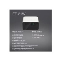 BAZAR - EPSON projektor EF-21W, Full HD, laser, 5.000.000:1, USB 2.0, HDMI, Miracast, 3,5mm Jack, 5W repro - Poškozený o
