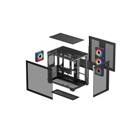 DEEPCOOL Case CG 530 4F, ATX, Průhledná bočnice, černá