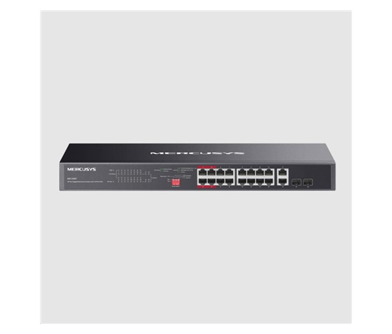 MERCUSYS switch MS120GP (16xGbE,14xPoE+,2xGbE/SFPcombo,192W)
