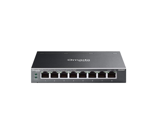 TP-Link OMADA switch ES208GP (8xGbE,8xPoE+,64W, fanless)
