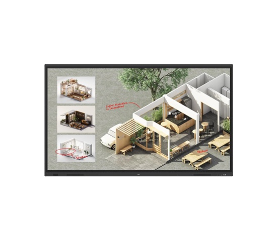 LG Signage IPS LCD LED 86" 86TR3DQ-B – UHD 3840×2160, 400 cd/m2, 50-bodový dotyk, 24/7, Android, HDMI, DP, USB-C, LAN, R