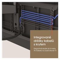 Vogel‘s Elektrický, TV 40-77", vytažení od stěny 77-715 mm, natočení ±60°, nosnost 35 kg, VESA do 600x400