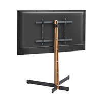 Vogel‘s TV 40-77‘‘, natáčení ±45°, VESA 600x400 mm, výška středu VESA 780-980 mm, 50 kg, dub + černá ocel