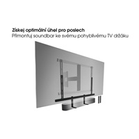 Vogel‘s Univerzální soundbar držák, uchycení na TV držák, nastavení šířky a výšky