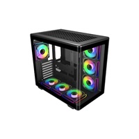 Cooler Master case Elite 600, ATX, Průhledná bočnice, 7x 120mm ARGB Fan, Černá