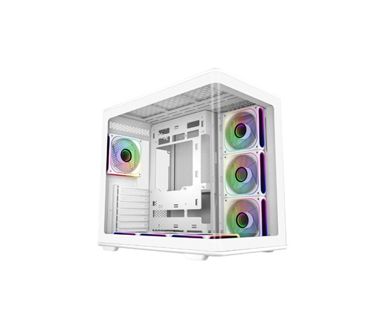 Cooler Master case Elite 600, ATX, Průhledná bočnice, 7x 120mm ARGB Fan, Bílá