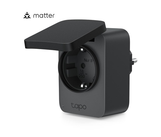 TP-Link Tapo P410M venkovní chytrá WiFi mini zásuvka (3680W,16A,2,4 GHz,BT,IP54,Matter certified)