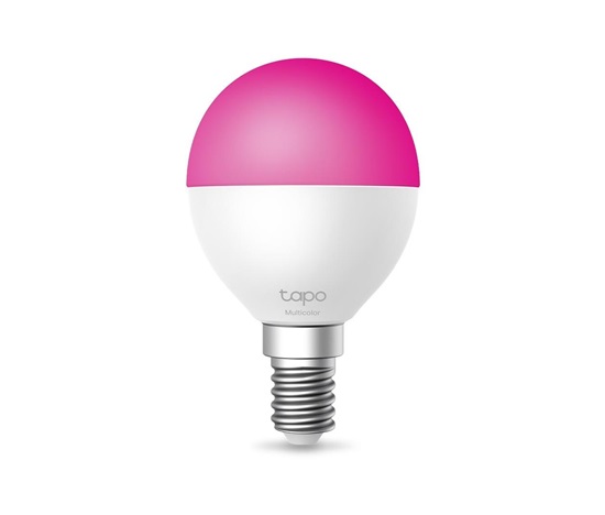 TP-Link Tapo L430P chytrá WiFi stmívatelná LED žárovka (barevná,2500K-6500K,470lm,2,4GHz,E14)
