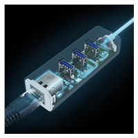 TP-Link UE330C USB-C/Ethernet síťový adaptérm USB hub (1xUSB3.0 -> 1xGbE, 3xUSB3.0)
