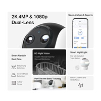TP-Link Tapo C840 dětská chůvička s dvojitým objektivem (4MP, 2K 1440p, IR, WiFi, micro SD card)