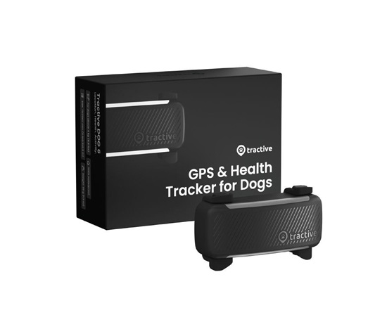 Tractive DOG 6 – GPS lokátor pro psy a monitor zdraví, černý