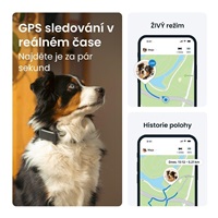 Tractive DOG 6 – GPS lokátor pro psy a monitor zdraví, černý