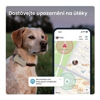 Tractive DOG 6 – GPS lokátor pro psy a monitor zdraví, hnědý
