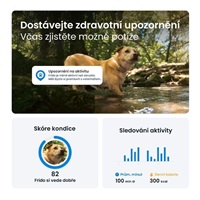 Tractive DOG 6 – GPS lokátor pro psy a monitor zdraví, hnědý