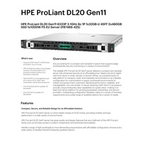 HPE PL DL20 gen11 6333P (3.1G/6C12T) 1x32G 4SFF 2x480GB VROC 1x1000W 4x1G NBD333 Smart Choice