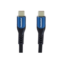PremiumCord USB-C kabel ( USB 3.2 GEN 2x2, 5A, 100W, 20Gbit/s ) 1,5m, bavlněný oplet