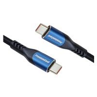 PremiumCord USB-C kabel ( USB 3.2 GEN 2x2, 5A, 100W, 20Gbit/s ) 3m, bavlněný oplet