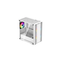 DEEPCOOL Case CC360 WH ARGB, mATX, Průhledná bočnice, 3x 120mm Fan, bílá