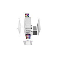 DEEPCOOL Case CC360 WH ARGB, mATX, Průhledná bočnice, 3x 120mm Fan, bílá