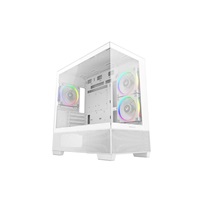 DEEPCOOL Case CG380 3F WH, mATX, ARGB, Průhledná bočnice, 3x120mm Fan, bílá