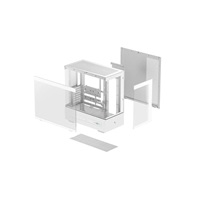 DEEPCOOL Case CH690 DIGITAL WH, ATX, Průhledná bočnice, bílá