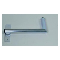 Držák antény na zeď u okna s pásem, levé uchycení, galvanický zinek, délka 40cm