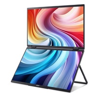 ACER LCD PD193QEbmiuux DUAL SCREEN,47cm (18.5") FHD,100Hz,250nits,Vesa,Repro,Audio,HDMI,USB,Pivot,Black